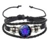 Zodiac Sign Leather Bracelet