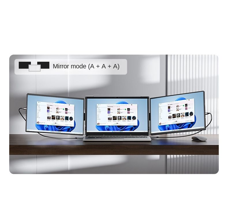 portable dual screen portable display extended screen