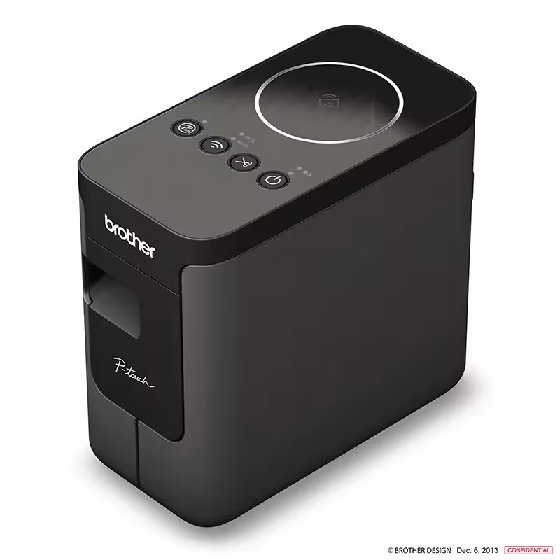 Brother PT-P750W Wireless Label Maker – WiFi Computer Label Printer for Asset Management