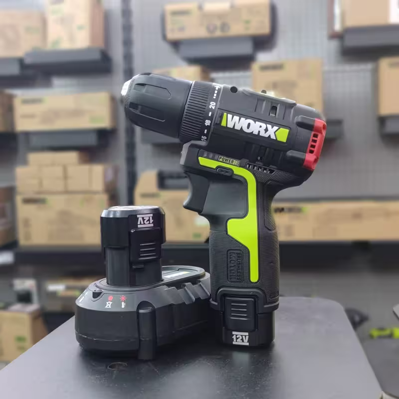 Wicker WU130X brushless cordless drill with 130pcs tool kit