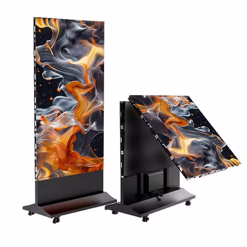 Portable LED Poster Display Screen Double-Sided Foldable Outdoor Advertising